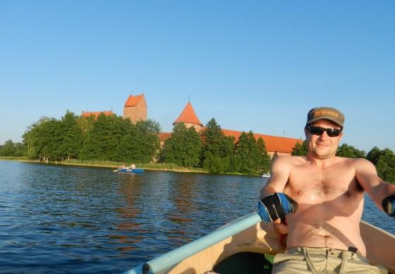 Orientacinės Galvės ežere su valtimis