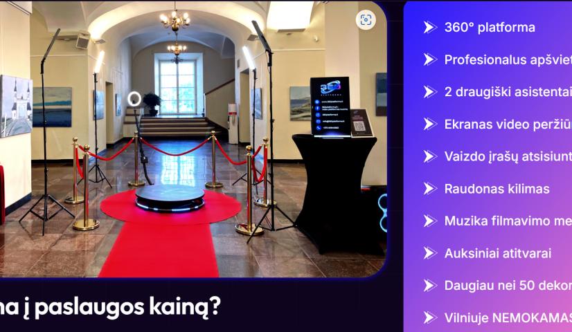 360 video platforma renginiams!