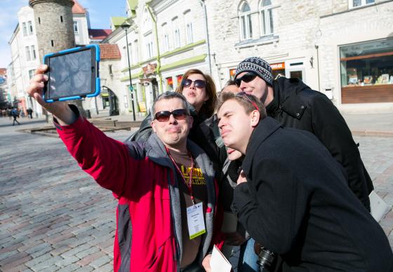 Medieval iPad Adventure in Tallinn's Old Town