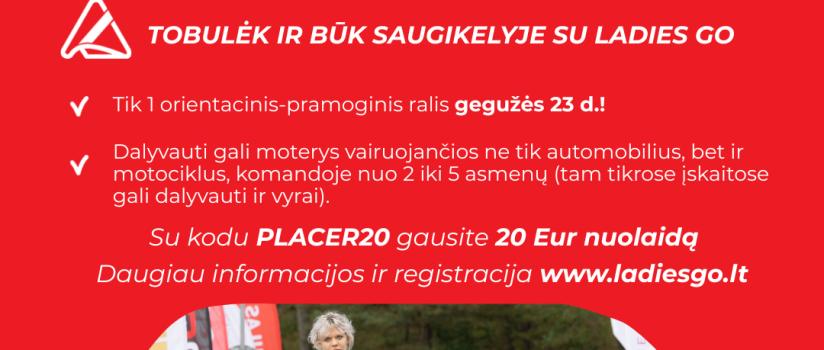 Vienintelis Ladies Go Orientacinis-Pramoginis ralis 2026 kviečia registruoti įmonių komandas!