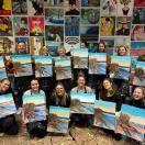 Privatus vakaras pramoginėje tapybos studijoje