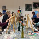 Privatus vakaras pramoginėje tapybos studijoje