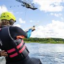 Vandenlenčių treniruotė su treneriu