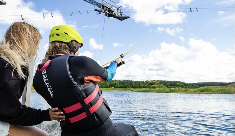 Vandenlenčių treniruotė su treneriu