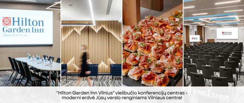 Specialus pasiūlymas renginiams, konferencijoms ir mokymams „Hilton Garden Inn Vilnius" viešbučio konferencijų centre!