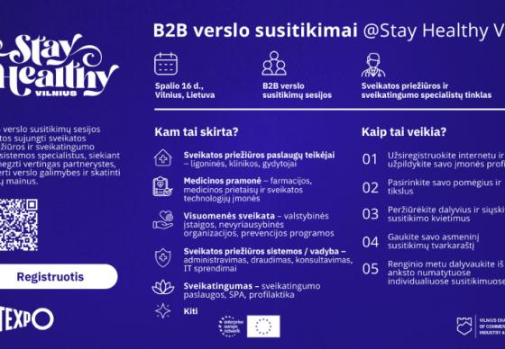 Puiki galimybė verslui išsirinkti sveikatingumo partnerius ir pasirūpinti darbuotojų sveikata!