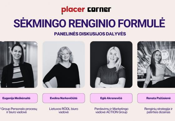 PLACER & CORNER verslo popietė "Sėkmingo renginio formulė"