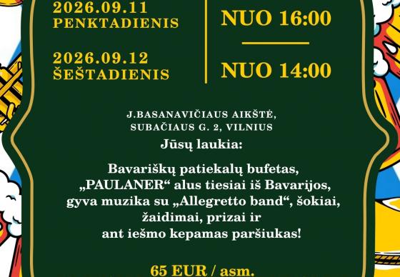 OKTOBERFEST GRĮŽTA Į VILNIŲ!